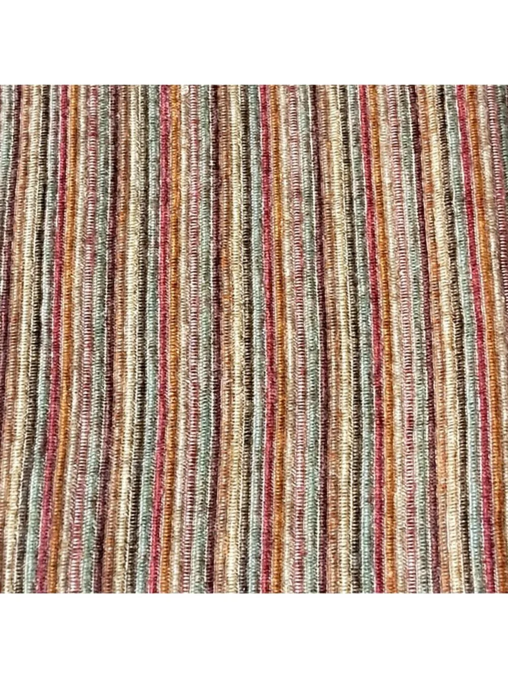 Placemats Set Of 6 Striped Woven Fabric Earth Fall Colors Brown Backing Flaw